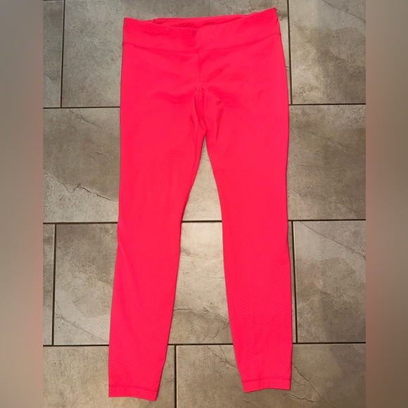 Under Amour Heat Gear Hot Pink Legging with Sheer Snakeskin Print Size L - Picture 3 of 8